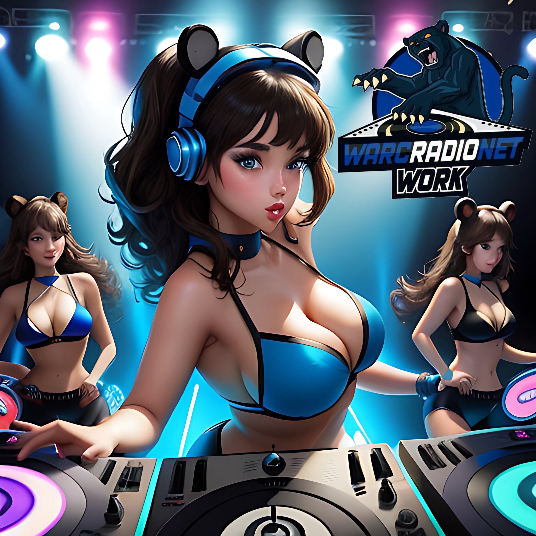 black and blue cassette tape